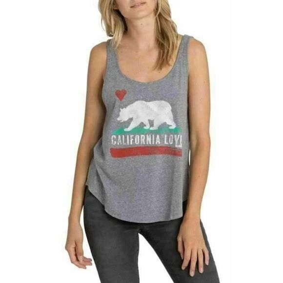Billabong Women's Gray just like us Casual Scoop Tank Top Size M - Picture 6 of 12